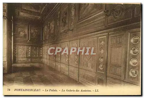 Ansichtskarte AK Fontainebleau Le Palais La Galerie des Assiettes