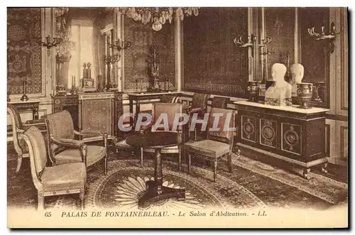 Cartes postales Palais de Fontainebleau Le Salon d Abdication