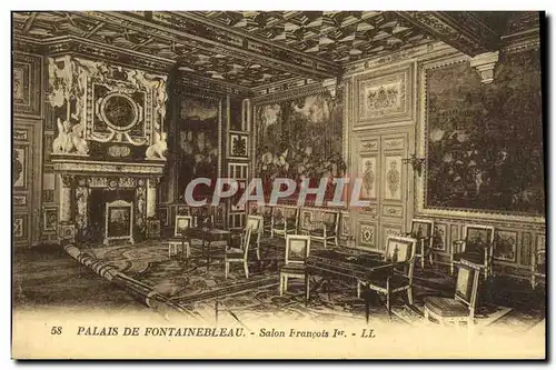 Ansichtskarte AK Palais De Fontainebleau Salon Francois 1er