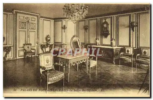 Cartes postales Palais De Fontainebleau Le Salon des Officiers