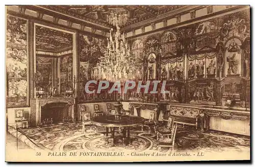 Cartes postales Palais De Fontainebleau Chambre d Anne D Autriche