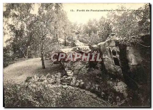 Ansichtskarte AK Foret De Fontainebleau Grotte Collinet