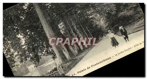 Cartes postales Palais De Fontainebleau Le Jardin Anglais Allee de Sully