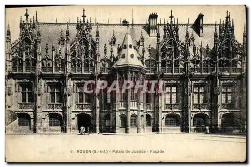 Cartes postales Rouen Palais De Justice Facade