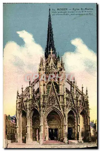 Cartes postales Rouen Eglise St Maclou