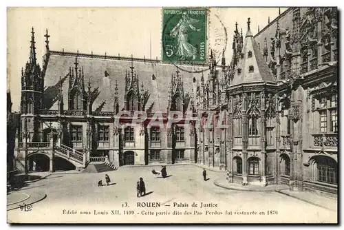 Cartes postales Rouen Palais de Justice