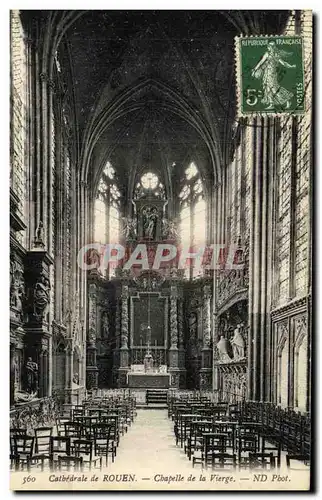 Cartes postales Cathedrale De Rouen Chapelle de La Vierge