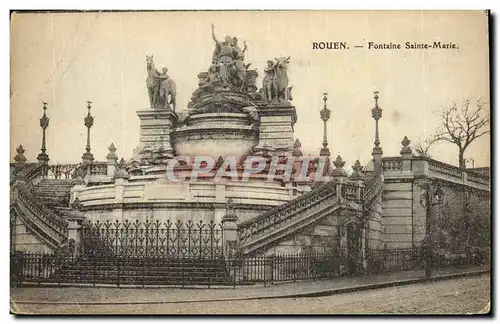 Cartes postales Rouen Fontaine Sainte Marie