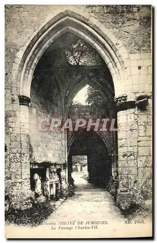 Cartes postales Abbaye De Jumieges Le Passage Charles VII