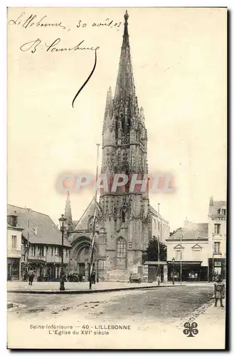 Ansichtskarte AK Lillebonne L Eglise Du 14eme Siecle