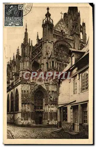 Cartes postales Normandie De Rouen Au Havre Caudebec En Caux Eglise Notre Dame