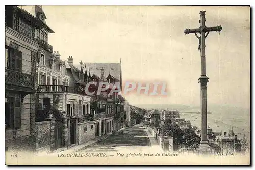 Ansichtskarte AK Trouville Sur Mer Vue Generale Prise du Calvaire