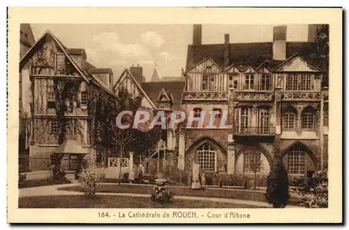 Cartes postales La Cathedrale de Rouen Cour d Albane