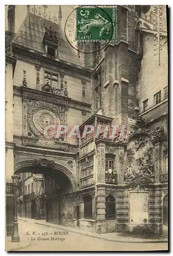 Cartes postales Rouen La Grosse Horloge