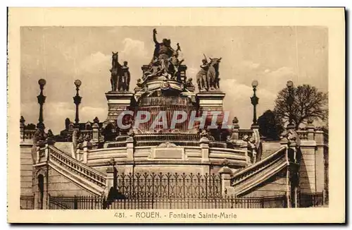 Ansichtskarte AK Rouen Fontaine Sainte Marie