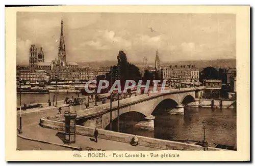 Ansichtskarte AK Rouen Pont Corneille Vue Generale