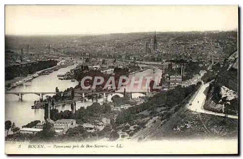 Ansichtskarte AK Rouen Panorama Pris de Bon Secours