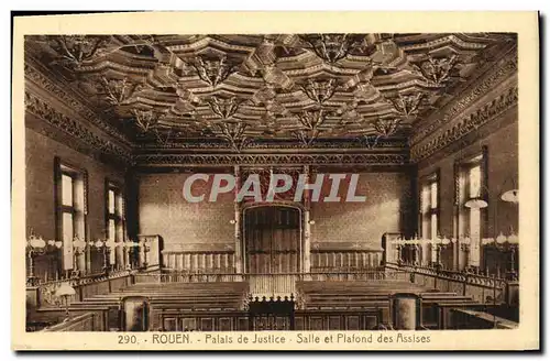 Ansichtskarte AK Rouen Palais De Justice Salle Et Plafond des Assises