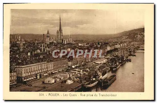 Cartes postales Rouen Les Quais Vue Paris du Transbordeur