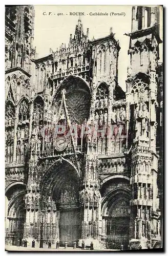 Cartes postales Rouen Cathedrale