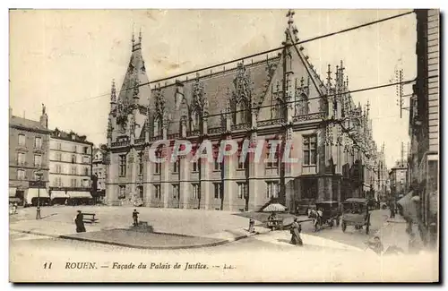 Ansichtskarte AK Rouen Facade Du Palais De Justice