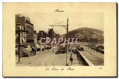 Cartes postales Rouen Quai De Paris