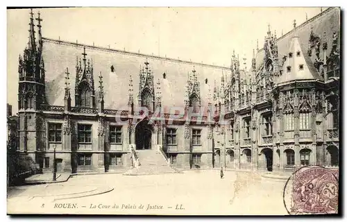 Cartes postales Rouen La Cour du Palais de Justice