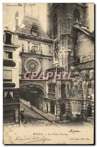 Cartes postales Rouen La Grosse Horloge