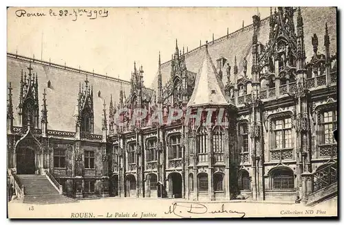 Cartes postales Rouen Le Palais de Justice