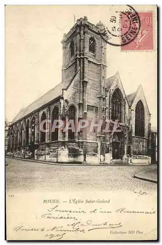 Cartes postales Rouen L Eglise Saint Godard