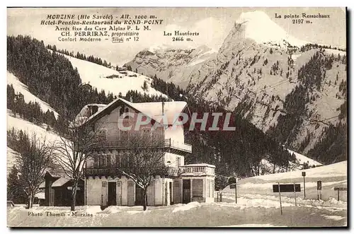 Cartes postales Morzine Hotel Pension Restaurant Du rond Point