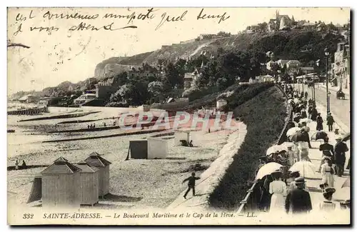 Ansichtskarte AK Sainte Adresse Le Boulevard Maritime et Le Cap De La Heve