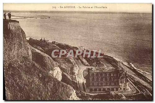 Cartes postales Sainte Adresse La Falaise Et L Hostellerie