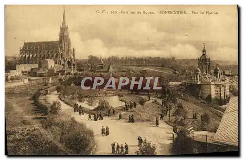 Ansichtskarte AK Environs De Rouen Bonsecours Vue du Plateau