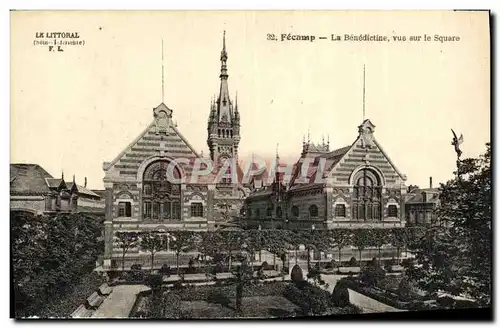 Cartes postales Fecamp La Benedictine Vue Sur Le Square