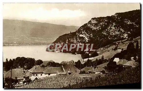 Cartes postales moderne Le Lac a Talloires et le Roc du Chere