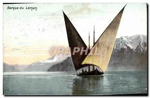 Cartes postales Barque du Leman Bateau