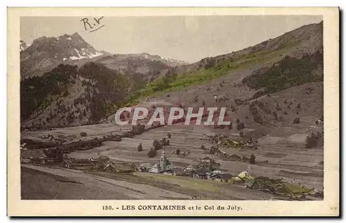 Cartes postales Les Contamines et le Col du Joly