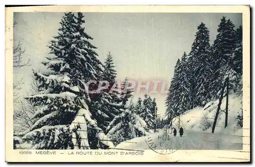 Cartes postales Megeve La Route Du Mont d Arbois