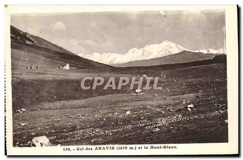 Ansichtskarte AK Col des Aravis et le Mont Blanc