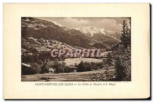 Cartes postales Saint Gervais les Bains La Vallee de Monjoie et le Miage