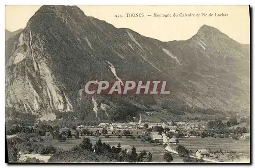 Cartes postales Thones Montagne du Calvaire et Pic de Lachat