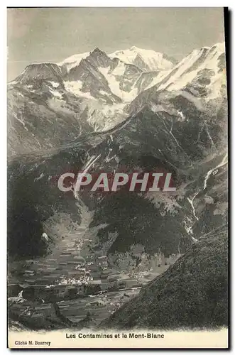 Cartes postales Les Contamines et le Mont Blanc