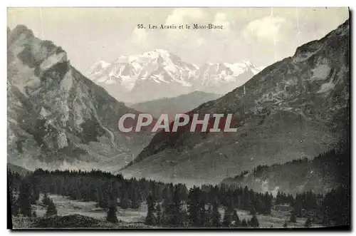 Cartes postales Les Aravis et le Mont Blanc