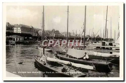 Ansichtskarte AK Evian Les Bains Le Port et Bateaux de Plaisance