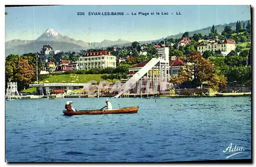 Cartes postales Evian Les Bains Le Plage et le Lac