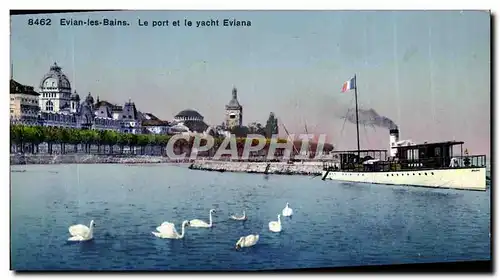 Cartes postales Evian Les Bains Le Port et le Yacht Eviana