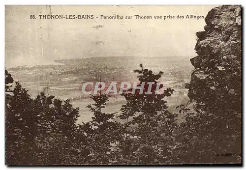 Cartes postales Thonon Les Bains Panorama Sur Thonon vue prise des Allinges