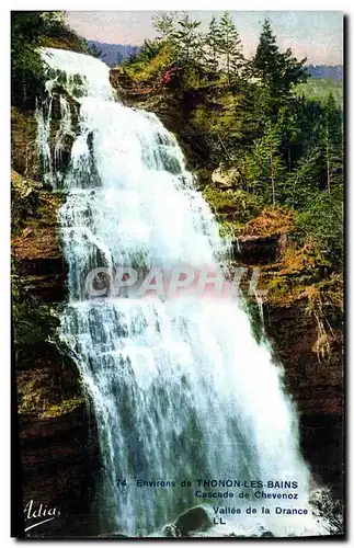 Ansichtskarte AK Thonon Les Bains Cascade de Chevenoz Valle de la Drance