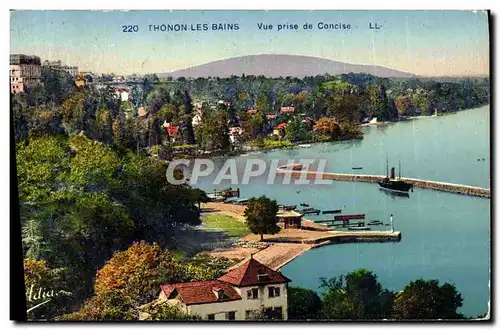 Cartes postales Thonon Les Bains Vue Prise de Concise